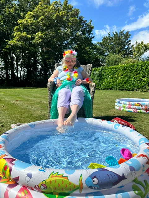 Paddling in Pool - Fun summer activities for individuals with autism and learning difficulties, promoting enjoyment and engagement